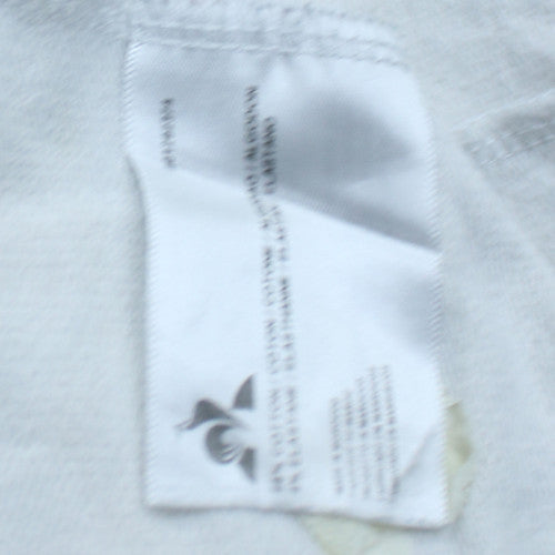 Le Coq Sportif Men's White Crew Neck Sweatshirt L Pullover Logo