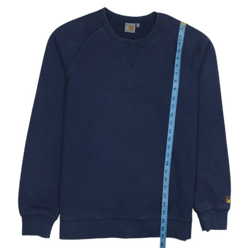 Carhartt Men's Blue Crew Neck Pullover Sweatshirt Size L