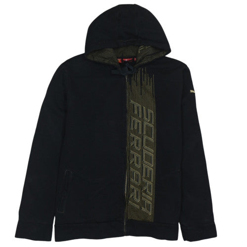 Puma Ferrari Men’s Black Full Zip Hoodie L Graphic Motorsport