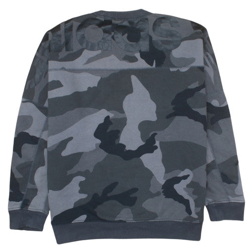 adidas Men's Grey Camouflage Pullover Sweatshirt Size M