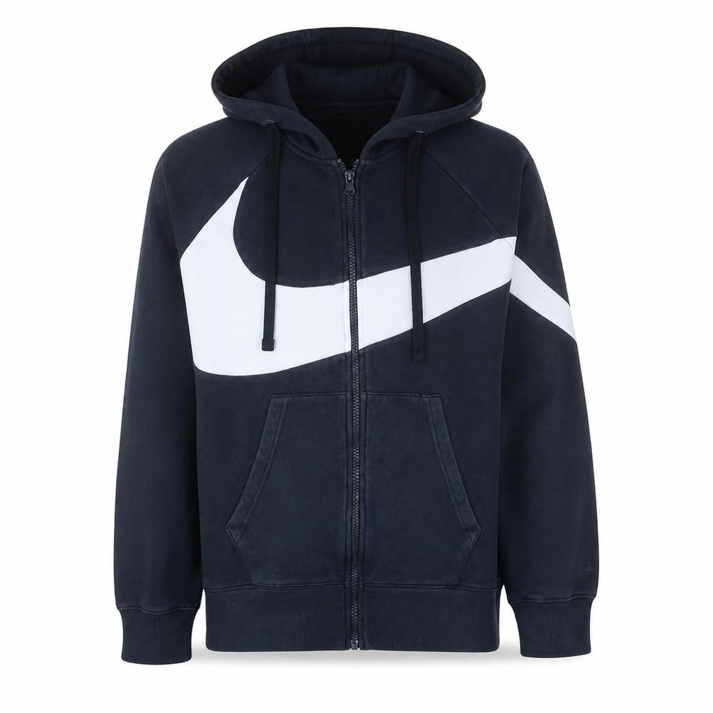 Nike Men's Black Full Zip Hoodie M Sportswear Fleece Sweatshirt