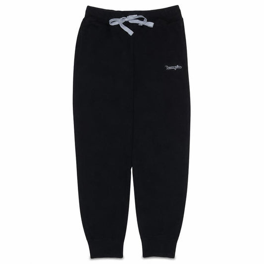 Front view of Champion Men's Black Jogger Sweatpants L Fleece Elastic Waist