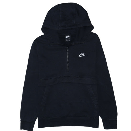 Nike Men's Black L 1/2 Zip Pullover Hoodie Sweatshirt