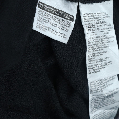 Levi's Womens Black XS Pullover Hoodie with Logo Print