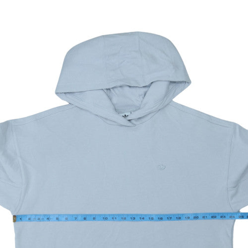 Adidas Womens Blue Pullover Hoodie Size UK 16 Cotton Blend Casual