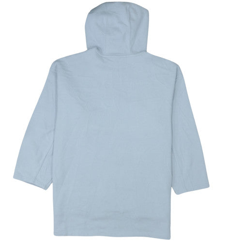 Adidas Womens Blue Pullover Hoodie Size UK 16 Cotton Blend Casual