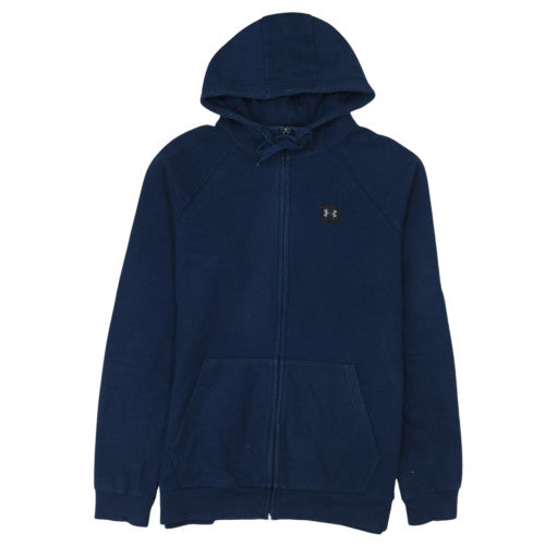 Under Armour Men's Blue Full Zip Hoodie Size M Cotton Blend