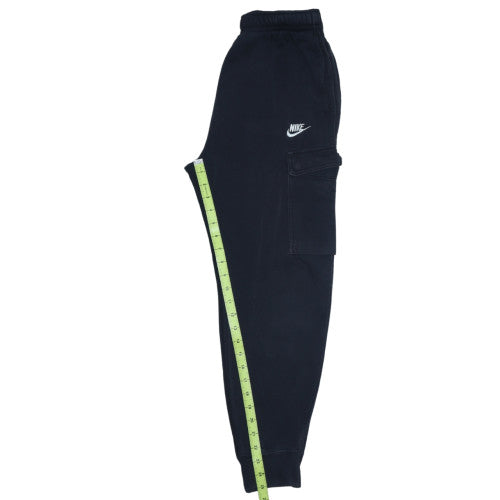 Nike Men's Black Cargo Fleece Jogger Trousers Size S