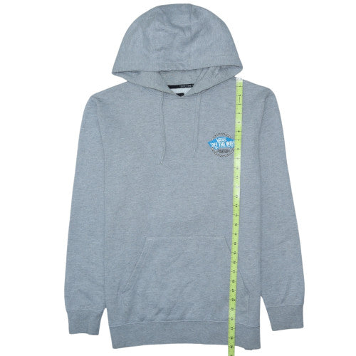 Vans Mens Grey Pullover Hoodie Medium Skateboarding Graphic Logo