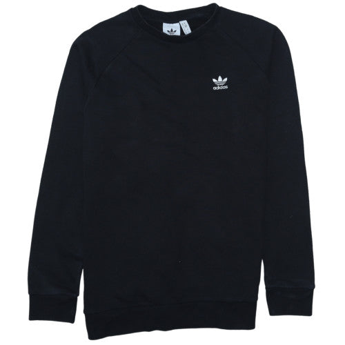 Adidas Mens Black Medium Crew Neck Pullover Sweatshirt