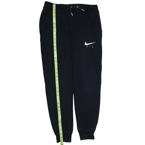 Nike Men's Black Air Logo Joggers Size S Regular Fit Fleece