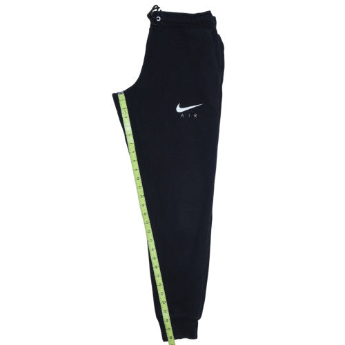 Nike Men's Black Air Logo Joggers Size S Regular Fit Fleece