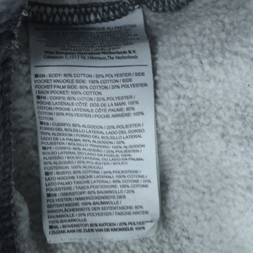 Nike Men's Grey Fleece Jogger Sweatpants Trousers M