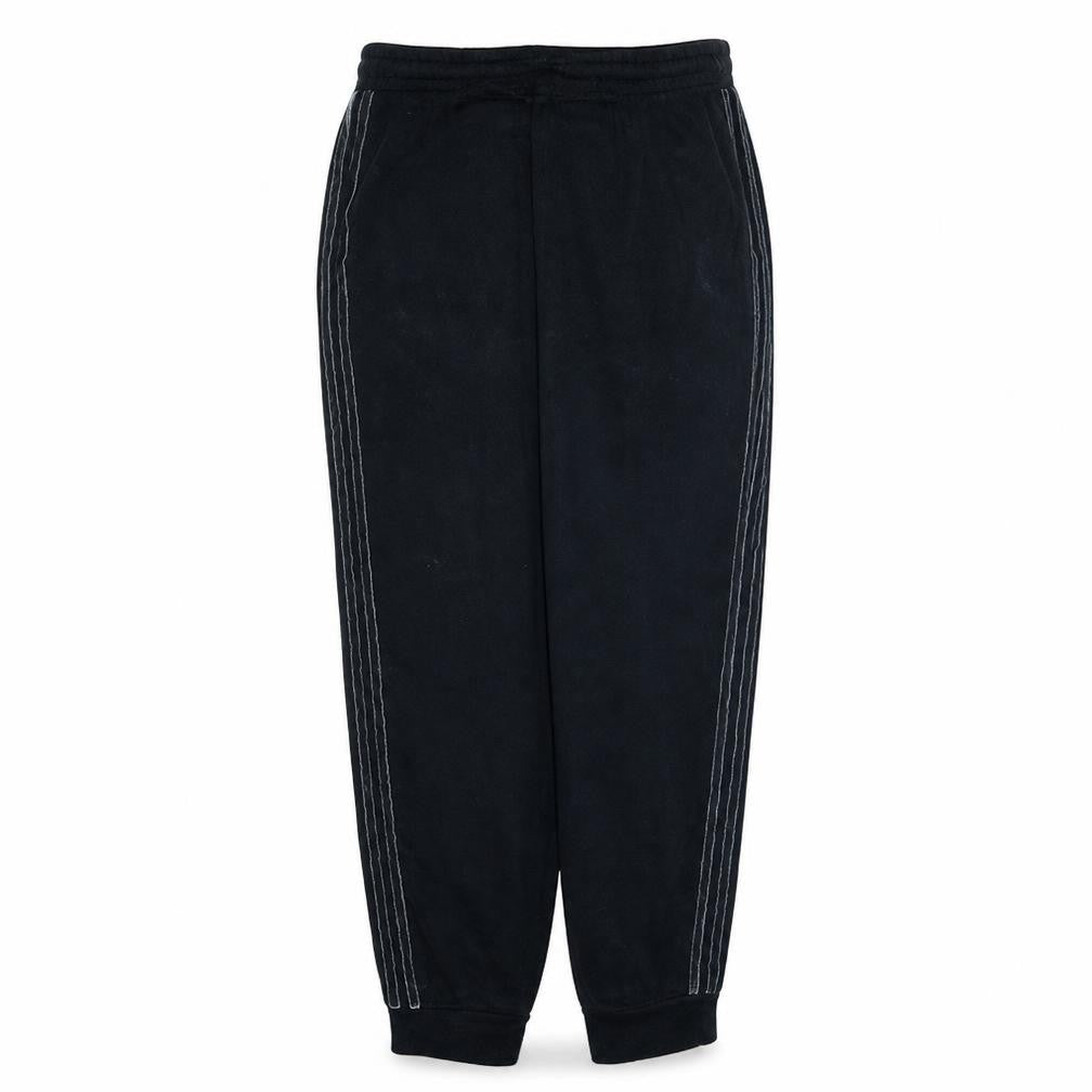 Front view of Adidas women’s black m jogger sweatpants elastic waist pockets