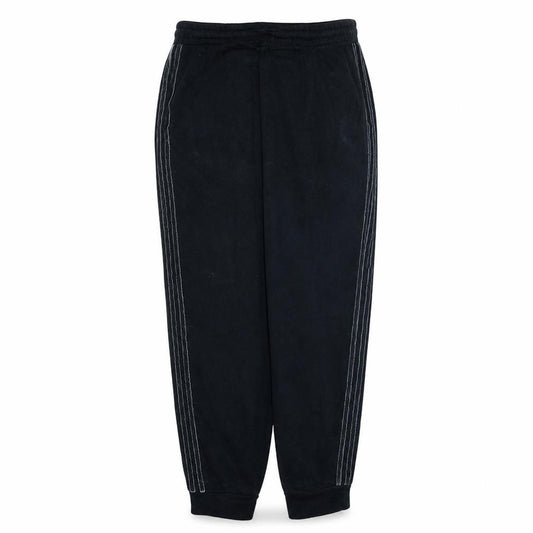 Front view of Adidas women’s black m jogger sweatpants elastic waist pockets