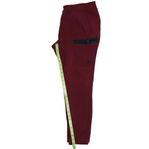 Nike Men’s Red Jogger Trousers M Regular Fit Cotton Blend