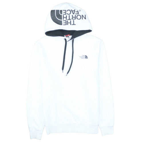 The North Face Men's White Pullover Hoodie Size M Logo Outdoor Fleece