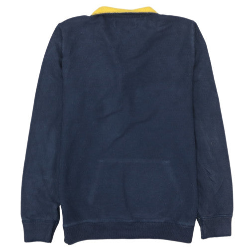 Tommy Hilfiger Men’s Blue Henley Sweatshirt M Vintage Fit