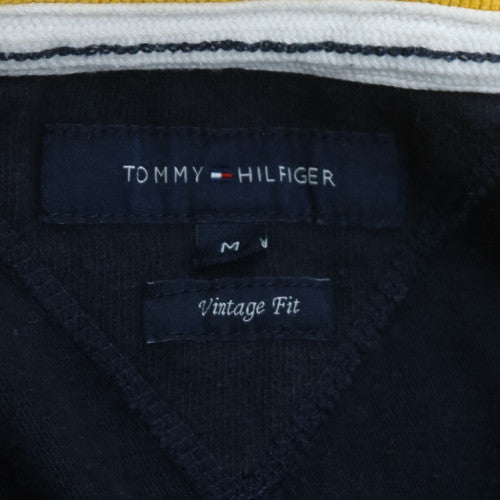 Tommy Hilfiger Men’s Blue Henley Sweatshirt M Vintage Fit