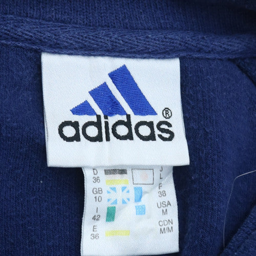 Adidas Womens Blue Crew Neck Pullover Sweatshirt Size 10