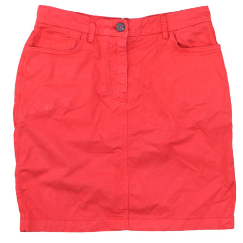 Tommy Hilfiger Women Red Cotton Short Skirt Size 8