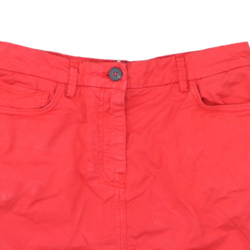 Tommy Hilfiger Women Red Cotton Short Skirt Size 8