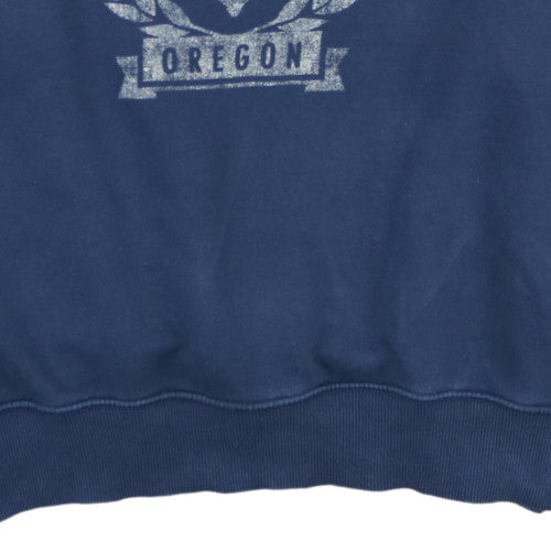 Nike Men’s Blue Crew Neck Graphic Sweatshirt S Pullover Fleece