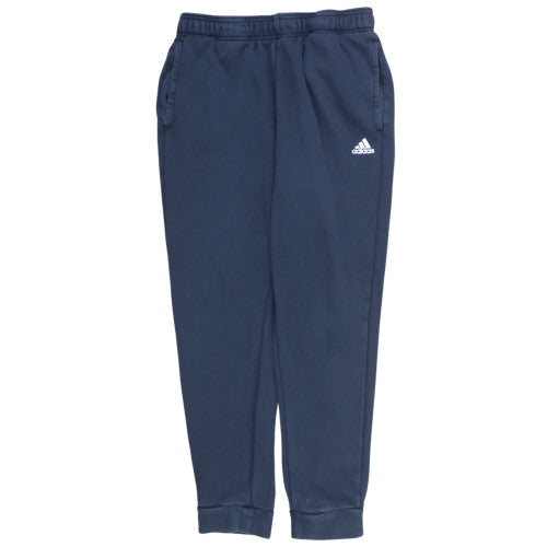 adidas Men Blue 3XL Fleece Sweatpants Jogger Trousers