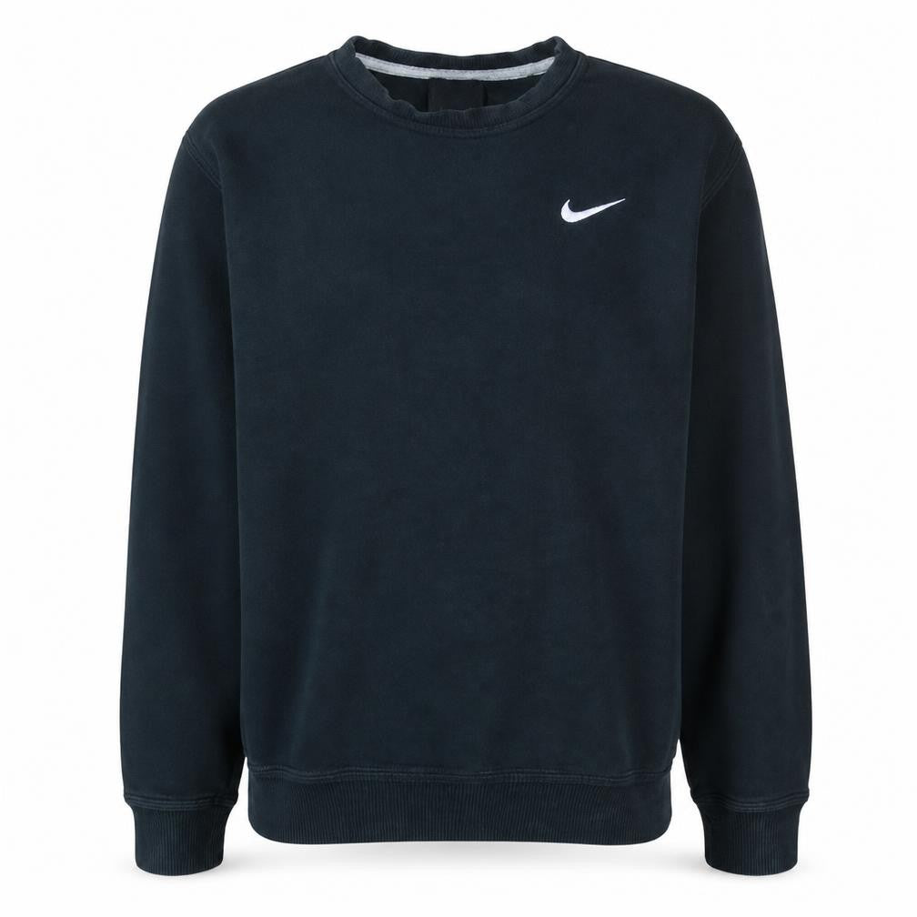 Front view of Nike Men’s Black Crew Neck Pullover Sweatshirt, size S