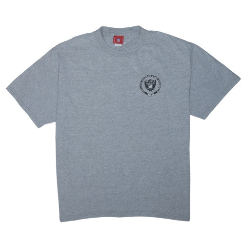 NFL Raiders Grey Men's X-Large Crew Neck Graphic T-Shirt