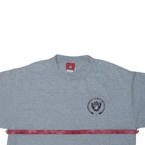 NFL Raiders Grey Men's X-Large Crew Neck Graphic T-Shirt