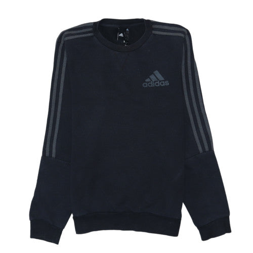 Adidas Men's Black Small Pullover Logo Sweatshirt