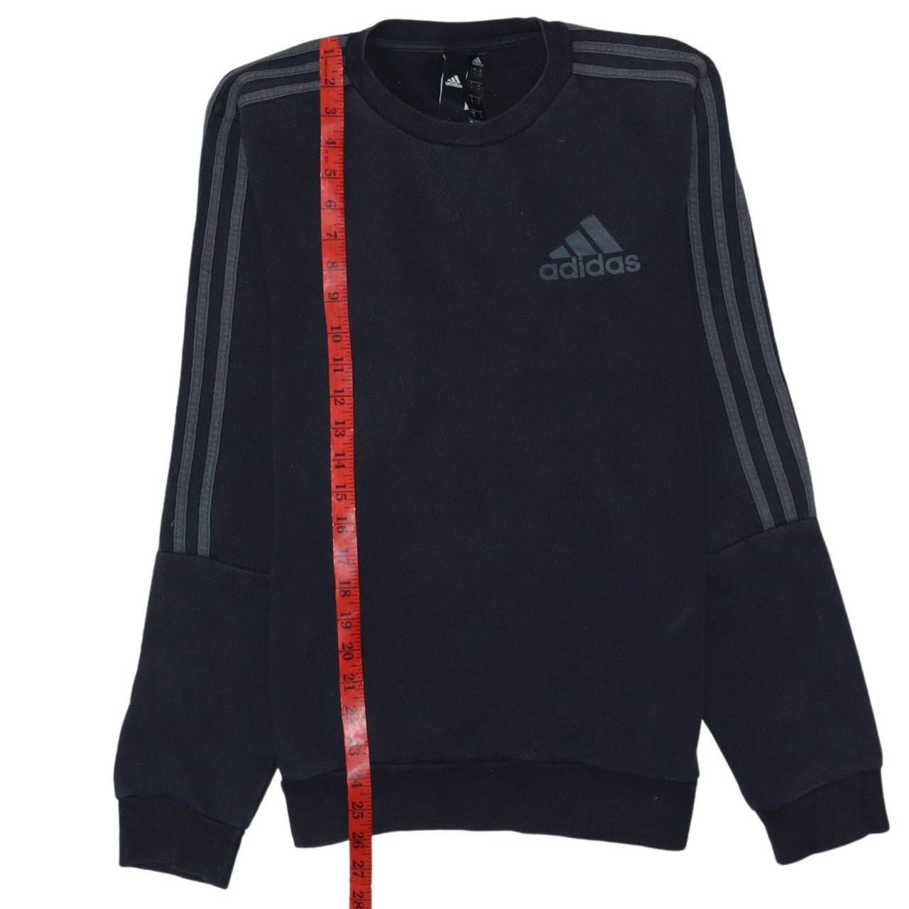 Adidas Men's Black Small Pullover Logo Sweatshirt