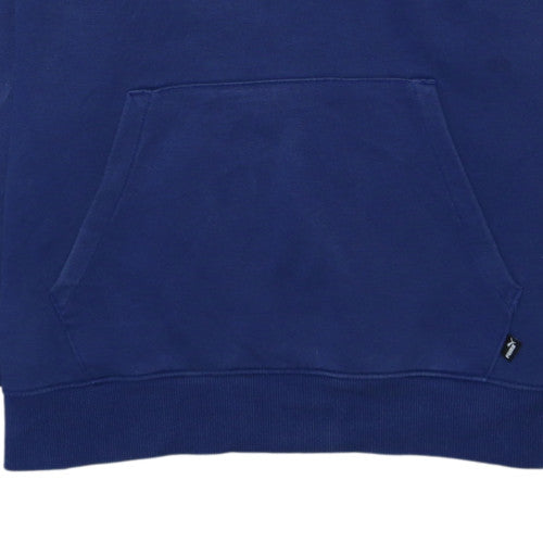 Puma Men's Blue Pullover Hoodie Medium Fleece Sportswear