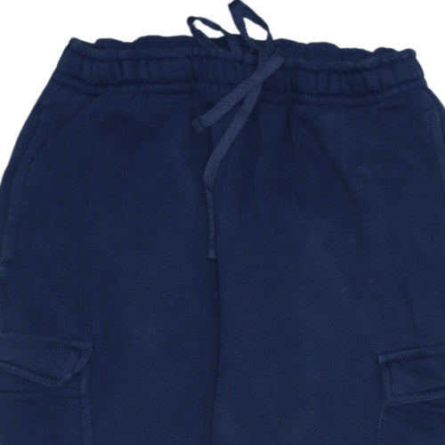 Nike Men’s Blue Cargo Jogger Sweatpants M Elastic Waist Cotton Blend