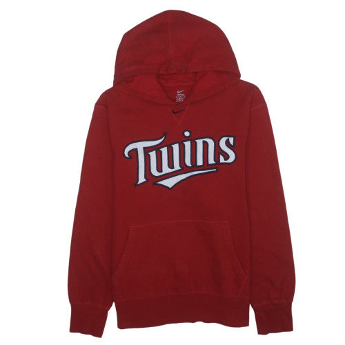 Nike Women’s Red Twins Hoodie Large Cotton Blend Pullover
