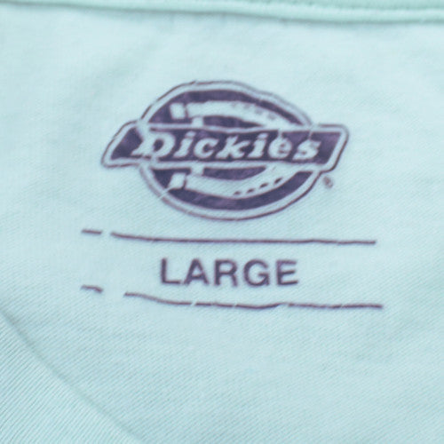 Dickies Men's Green Large Logo Graphic Cotton T-Shirt