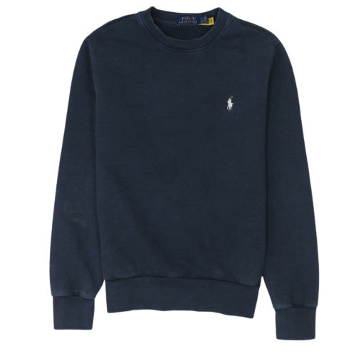 Ralph Lauren Men's Blue Crew Neck Cotton Sweatshirt Size S