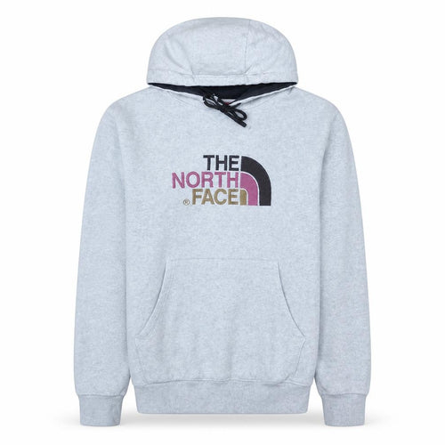 The North Face Men's Grey Pullover Hoodie M Fleece Logo Outdoor