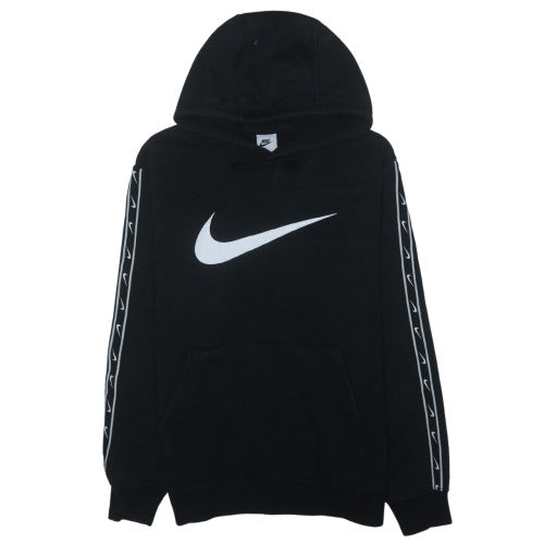 Nike Men's Black Pullover Hoodie M Sports Fleece Long Sleeve Logo