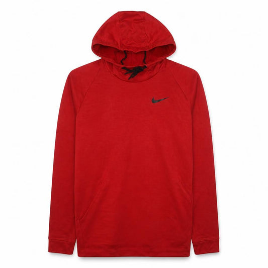 Nike Men's Red Dri-FIT Pullover Hoodie L Sports Training