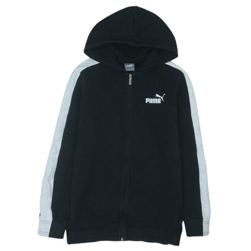 Puma Men's Black Small Full Zip Hoodie with Logo