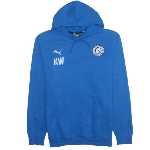 Puma Men's Blue 2XL Pullover Hoodie with Saughall Colts Logo