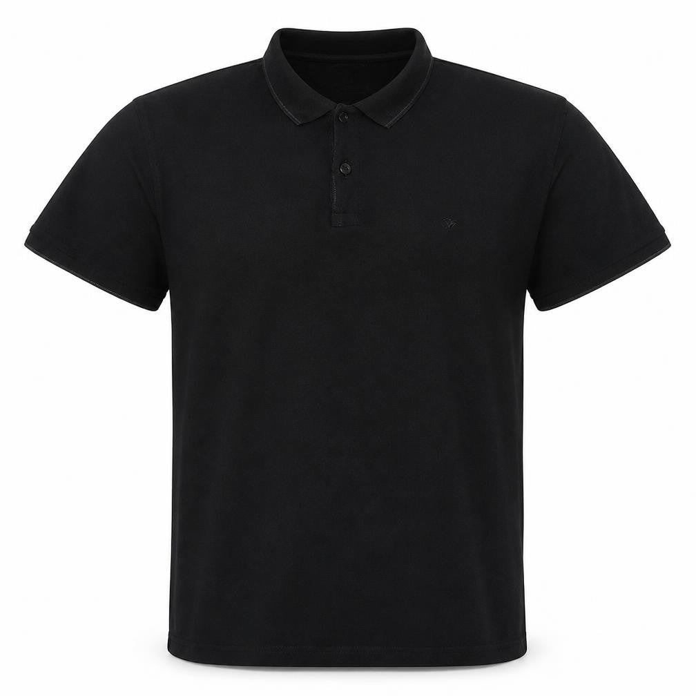 Calvin Klein Men's Black 2XL Pima Cotton Short Sleeve Polo Shirt