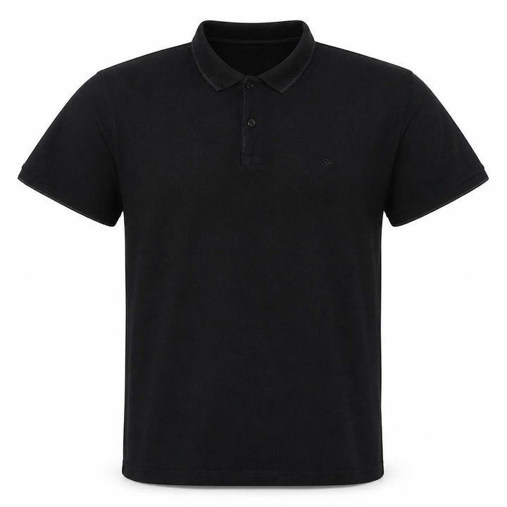 Calvin Klein Men's Black 2XL Pima Cotton Short Sleeve Polo Shirt