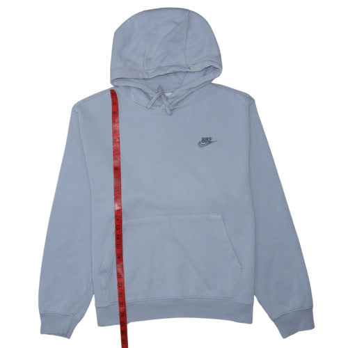 Nike Men’s Grey Pullover Hoodie Size S Regular Fit Fleece Sweatshirt