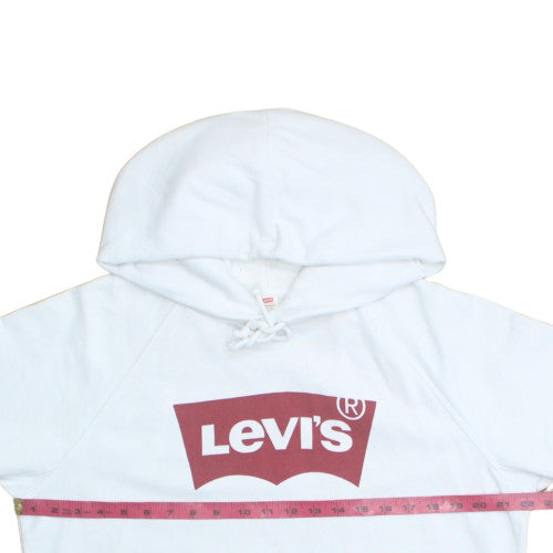 Levi's Men's White Logo Pullover Hoodie Size M