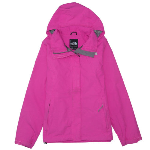 The North Face Pink Unisex Adults M Waterproof Hooded Rain Jacket