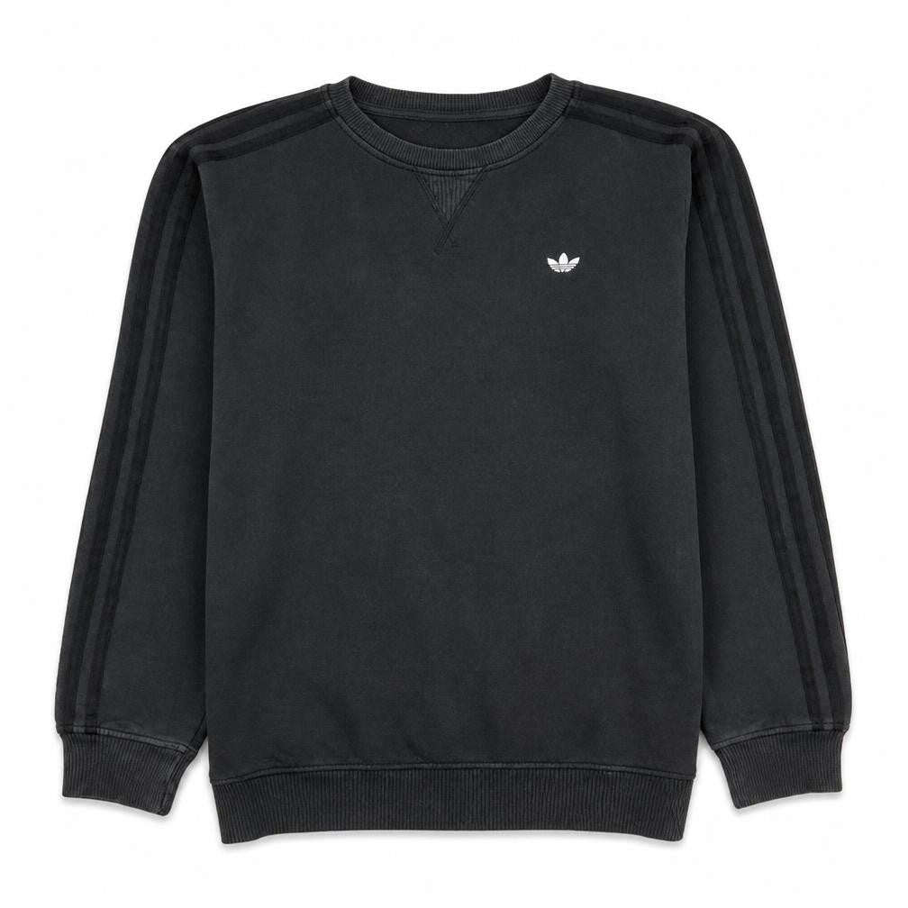 adidas Men's Black Classic Trefoil Crew Neck Sweatshirt Size M