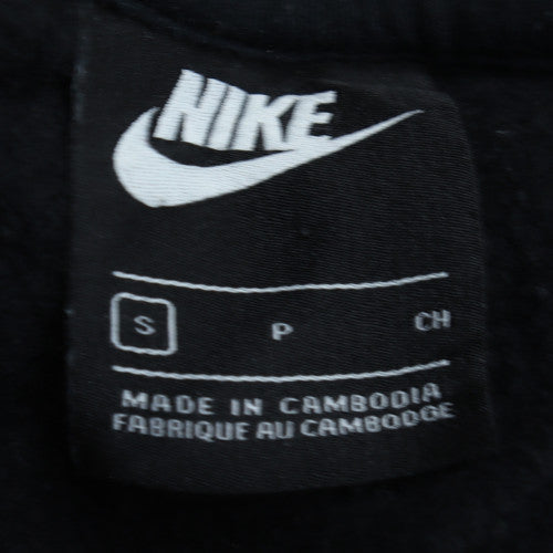 Nike Men's Black Crew Neck Pullover Sweatshirt Size S Cotton Blend